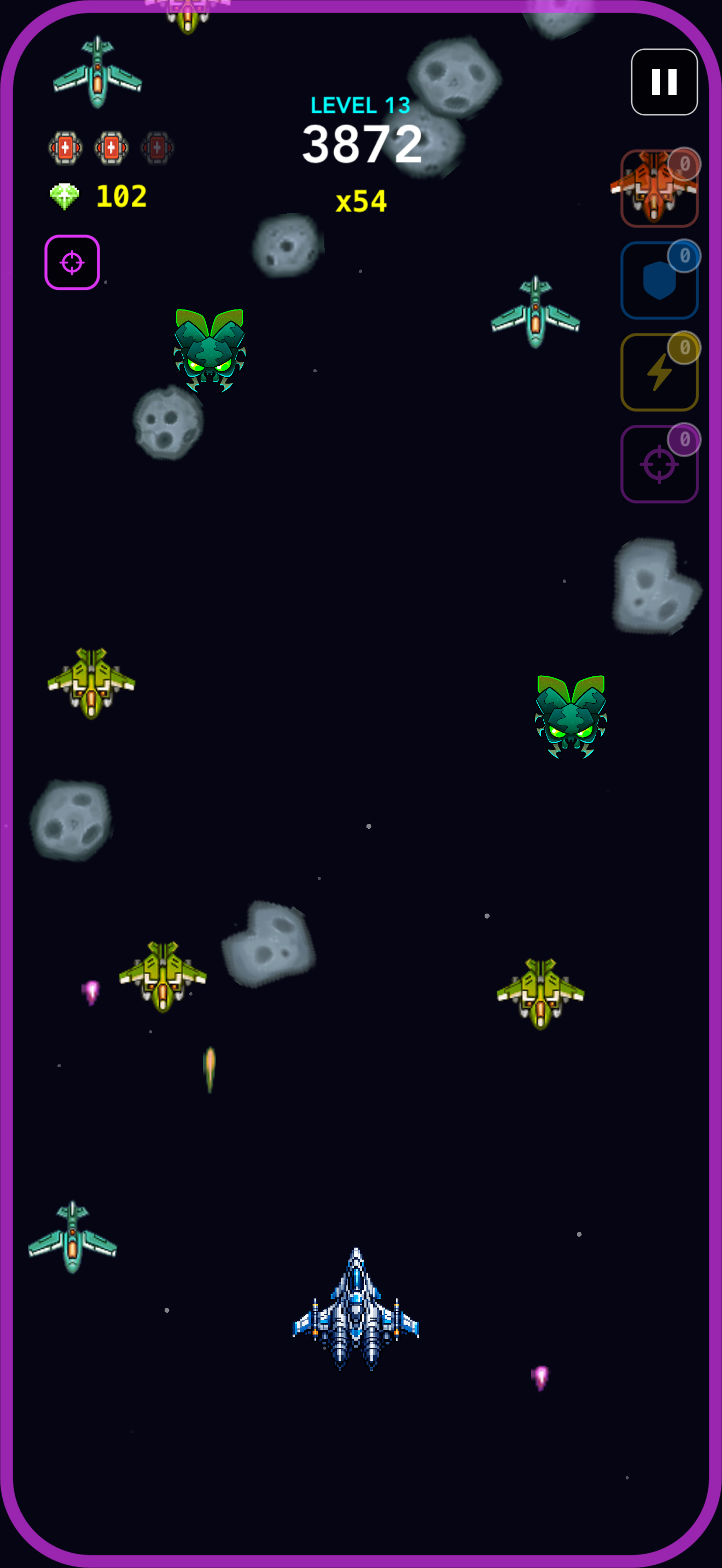 LASER NINJA gameplay — Level 13, combo ×54